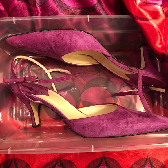 Pink Suede Slingbacks (Size 8.5) - Picture 9 of 9